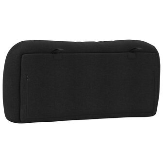 Hoofdbordkussen 80 cm stof zwart 7