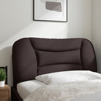 Hoofdbordkussen 80 cm stof donkerbruin 3