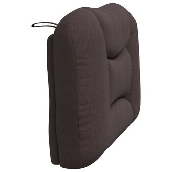 Hoofdbordkussen 80 cm stof donkerbruin 6