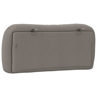 Hoofdbordkussen 80 cm stof taupe 7
