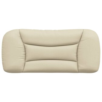 Hoofdbordkussen 80 cm stof cr&egrave;mekleurig 5