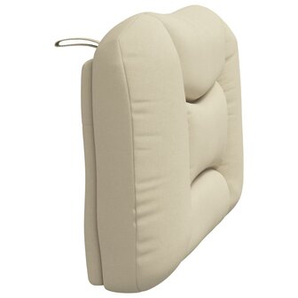 Hoofdbordkussen 80 cm stof cr&egrave;mekleurig 6
