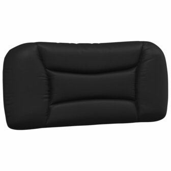 Hoofdbordkussen 80 cm kunstleer zwart 2