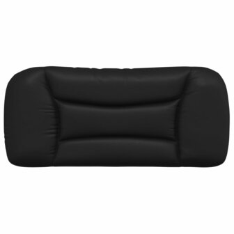Hoofdbordkussen 80 cm kunstleer zwart 5