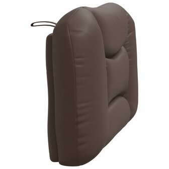 Hoofdbordkussen 80 cm kunstleer bruin 6