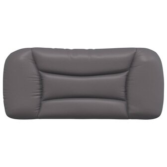 Hoofdbordkussen 80 cm kunstleer grijs  5