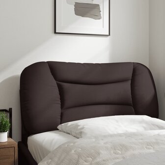 Hoofdbordkussen 90 cm stof donkerbruin 3