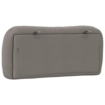 Hoofdbordkussen 90 cm stof taupe 7