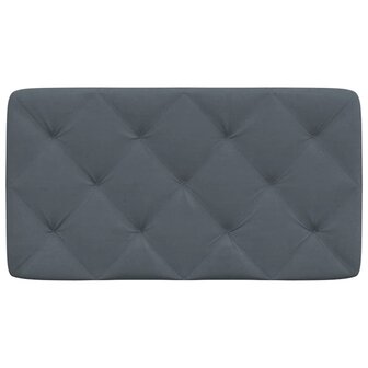 Hoofdbordkussen 90 cm fluweel donkergrijs 5