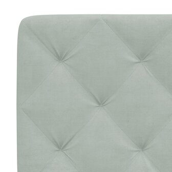 Hoofdbordkussen 100 cm velvet lichtgrijs 8