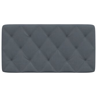 Hoofdbordkussen 100 cm fluweel donkergrijs 5