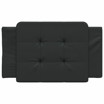 Hoofdbordkussen 80 cm kunstleer zwart 4