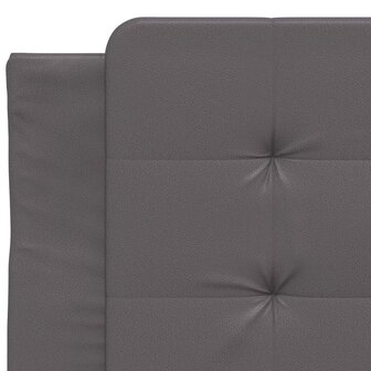 Hoofdbordkussen 80 cm kunstleer grijs 7