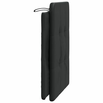 Hoofdbordkussen 90 cm kunstleer zwart 5