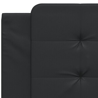 Hoofdbordkussen 100 cm kunstleer zwart 7