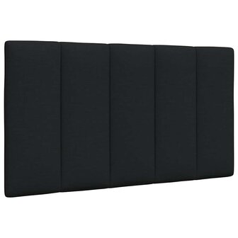 Hoofdbordkussen 80 cm stof zwart 1