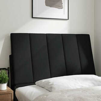 Hoofdbordkussen 80 cm stof zwart 2
