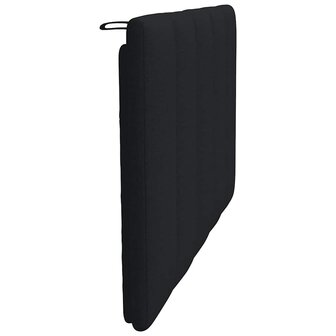 Hoofdbordkussen 80 cm stof zwart 5