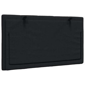 Hoofdbordkussen 80 cm stof zwart 6