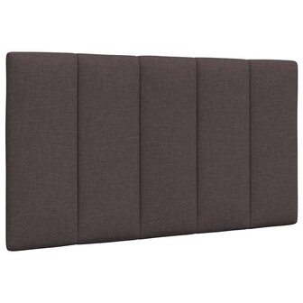 Hoofdbordkussen 80 cm stof donkerbruin 1