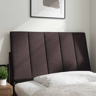 Hoofdbordkussen 80 cm stof donkerbruin 2