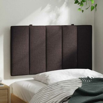 Hoofdbordkussen 80 cm stof donkerbruin 3