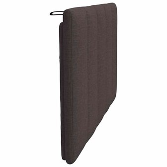 Hoofdbordkussen 80 cm stof donkerbruin 5