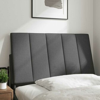 Hoofdbordkussen 90 cm stof donkergrijs 2