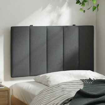 Hoofdbordkussen 90 cm stof donkergrijs 3