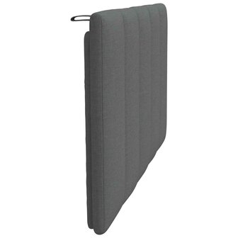 Hoofdbordkussen 90 cm stof donkergrijs 5