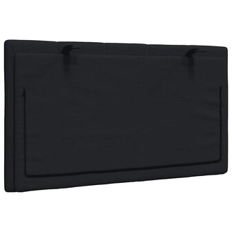 Hoofdbordkussen 90 cm stof zwart 5