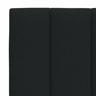 Hoofdbordkussen 90 cm stof zwart 6