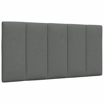 Hoofdbordkussen 100 cm stof donkergrijs 1