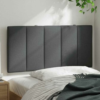 Hoofdbordkussen 100 cm stof donkergrijs 3