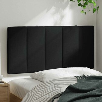Hoofdbordkussen 100 cm stof zwart 3