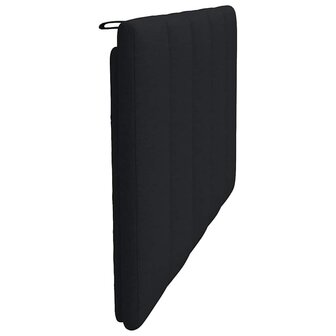 Hoofdbordkussen 100 cm stof zwart 5