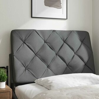 Hoofdbordkussen 80 cm stof donkergrijs 2