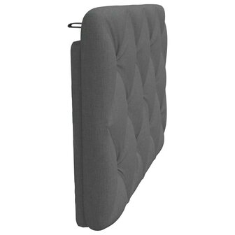 Hoofdbordkussen 80 cm stof donkergrijs 5