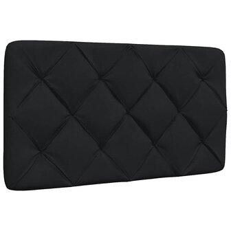 Hoofdbordkussen 80 cm stof zwart 1