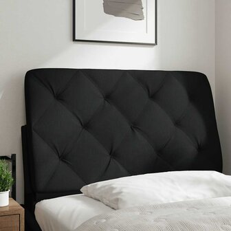 Hoofdbordkussen 80 cm stof zwart 2