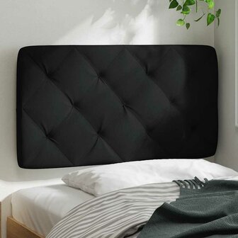 Hoofdbordkussen 80 cm stof zwart 3