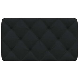 Hoofdbordkussen 80 cm stof zwart 4