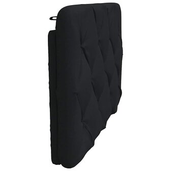 Hoofdbordkussen 80 cm stof zwart 5