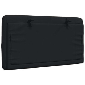 Hoofdbordkussen 80 cm stof zwart 6