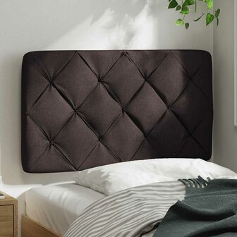 Hoofdbordkussen 80 cm stof donkerbruin 3