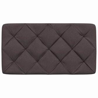 Hoofdbordkussen 80 cm stof donkerbruin 4
