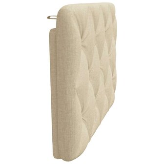 Hoofdbordkussen 80 cm stof cr&egrave;mekleurig 5