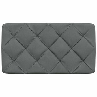 Hoofdbordkussen 90 cm stof donkergrijs 4