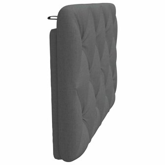 Hoofdbordkussen 90 cm stof donkergrijs 5