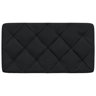 Hoofdbordkussen 90 cm stof zwart 4